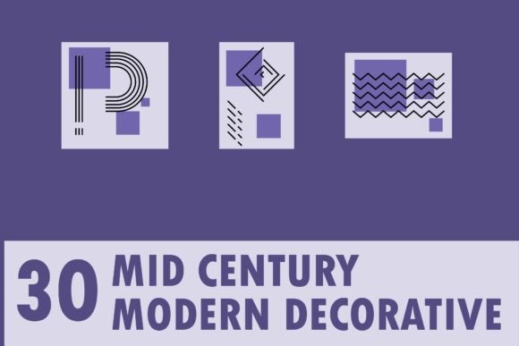 30 Mid Century Modern Decorative: Elevate Your Design Projects with Versatile Vector Assets