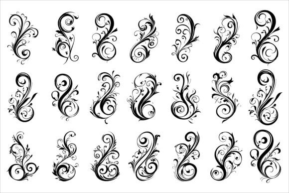 Calligraphy Decorative Symbol Vectors: Elevating Design with Timeless Elegance