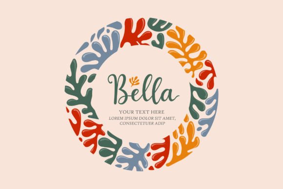 Coral Reef Decorative Blank Circle Frame: A Creative and Versatile Design Solution