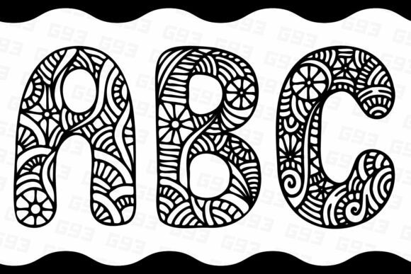 Decorative A, B, and C Characters: Stylish Design Elements for Modern Creativity
