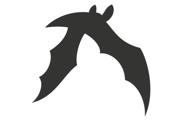 Decorative Bat Silhouette: Black Winged Design Guide