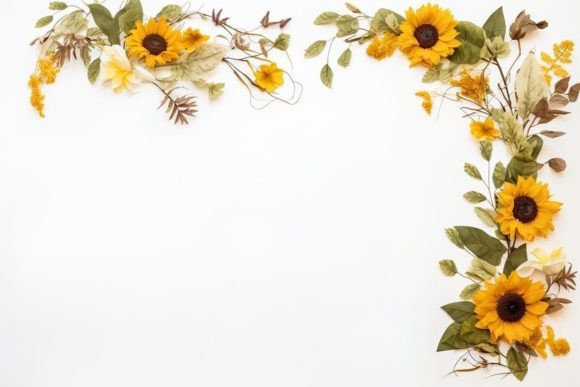 Decorative Border Yellow Flowers for Stunning Designs