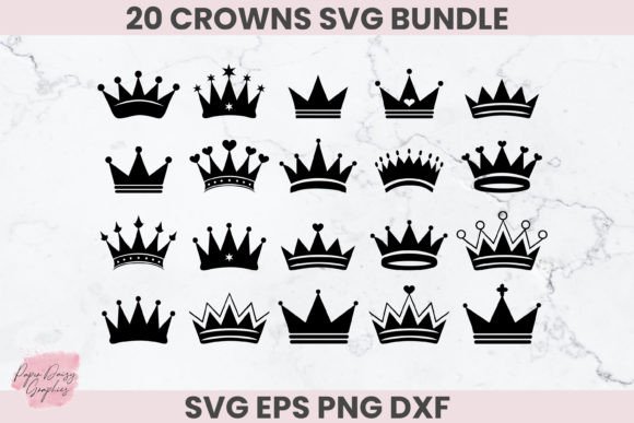 Decorative Crowns SVG Bundle