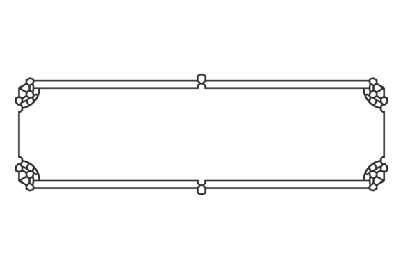 Decorative Frame. Black Line Retro Elega: A Strategic Tool for Visual Communication