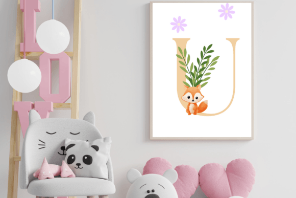 Decorative Letter U with Animal Wall Art: A Strategic Addition for Creative Spaces