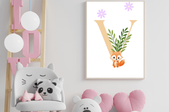 Decorative Letter V with Animal Wall Art: A Strategic Addition for Creative Spaces