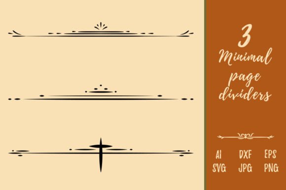 Decorative Minimal Line Art Page Divider: A Timeless Addition to Modern Design