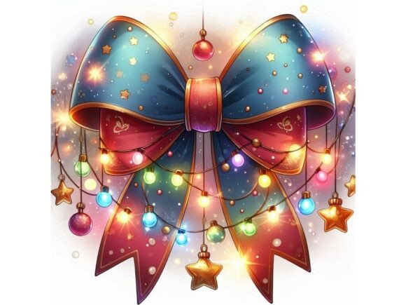 Elevate Designs with a Decorative Bow Illustration