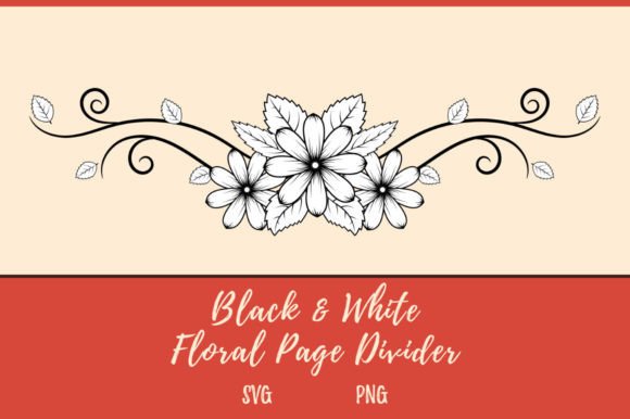 Elevating Visual Narratives: The Strategic Power of the Decorative Floral Page Divider B W