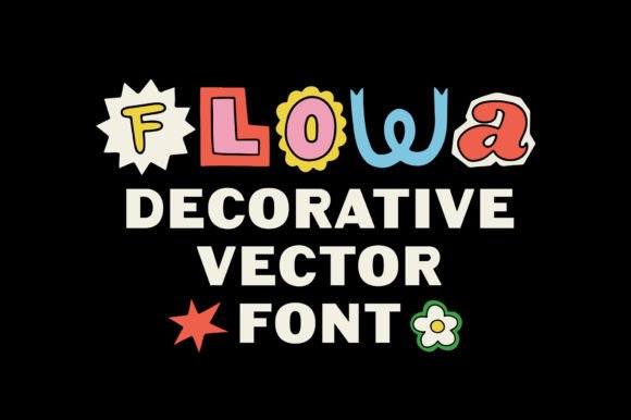 Enhance Your Designs with Flowa Decorative Vector Font and Vintage Texture Overlay