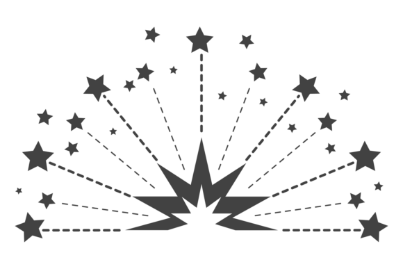 Firework Symbol. Decorative Festival Light