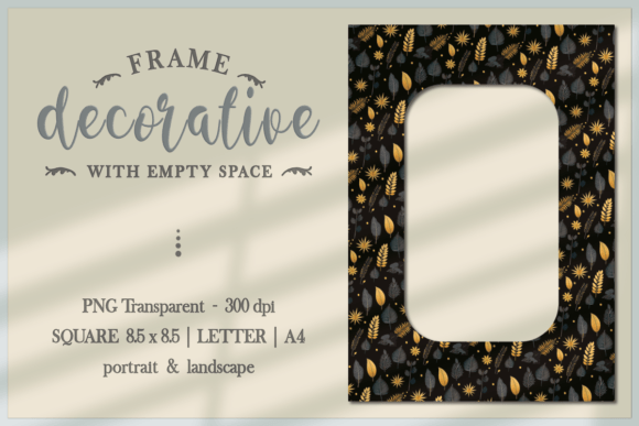 Floral Frame PNG – Decorative Frame