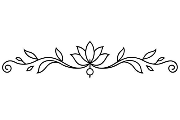 Flower Decorative Border Silhouette Vect: A Versatile Design Resource