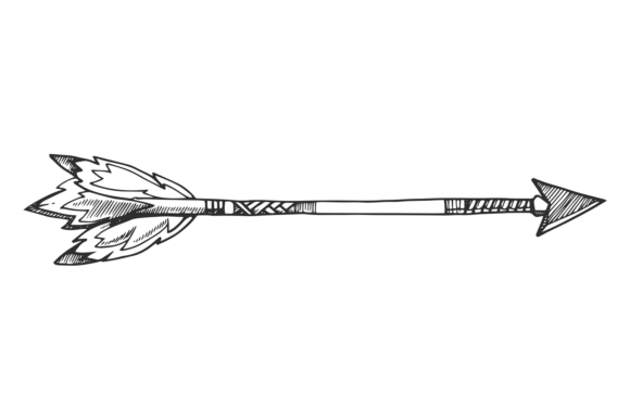 Hand Drawn Arrow: Decorative Tribal Ethn in Design and Creativity