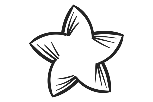 Hand Drawn Star Doodle: Creative Expression