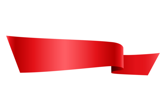 Red Paper Banner. Decorative Tag. Sale L